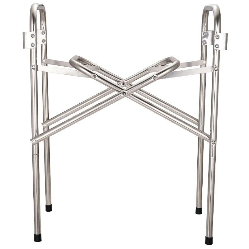 Outsunny Barbecue a Carvão Portátil de Aço Inoxidável com 2 Prateleiras Laterais Bandeja e Grelha 104x30x68cm Prata