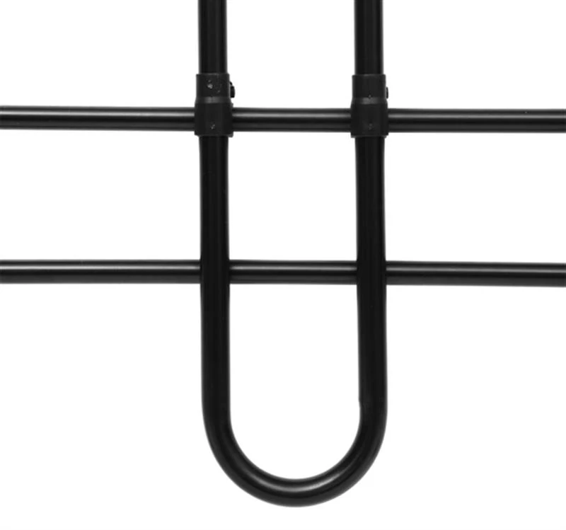 PawHut Grade de Segurança de Carro para Cães Ajustável em Largura e Altura 85-150x85x128cm Grade Separadora para Porta Malas de Carro Universal Metal Preto