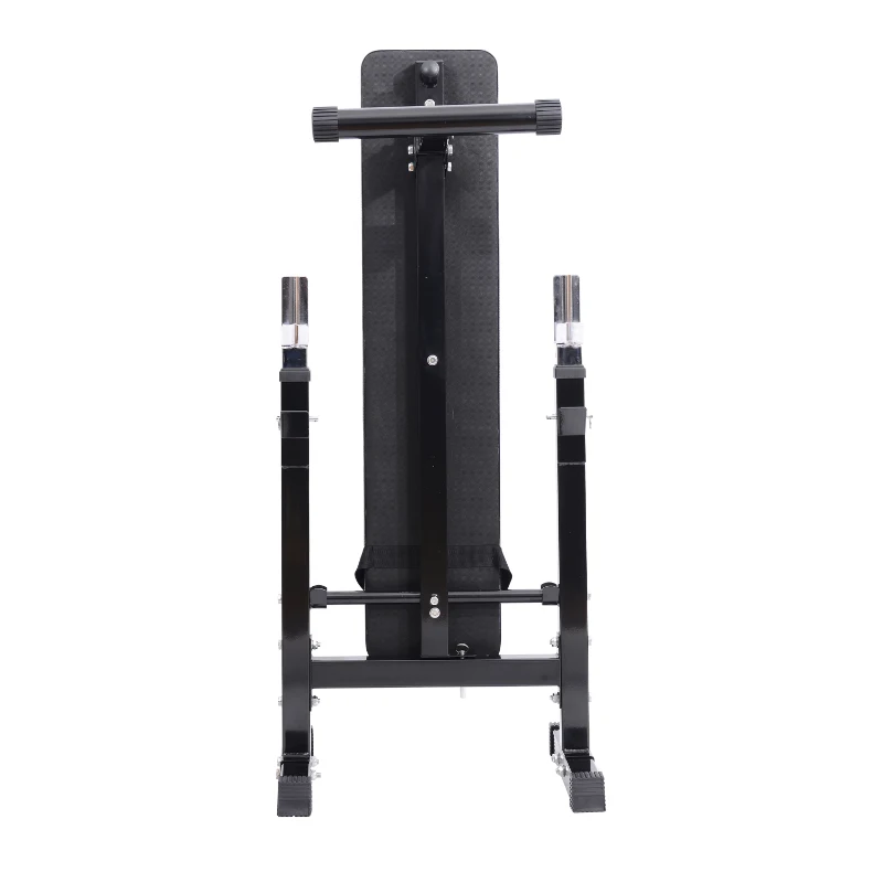 HOMCOM Banco de Musculação Dobrável Bancos Musculação Treino Máquina centro de Fitness Gym 123,6x56x90-111 cm
