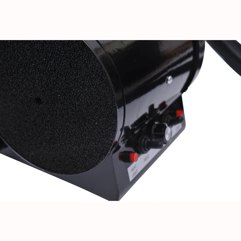 PawHut Secado de Pelo para Cães 2800W Secador de Pelo para Animais de Estimação com Temperatura e Velocidade Ajustável 3 Bicos Tubo Flexível 2,5m e Alça de Transporte 40x16x20cm Preto