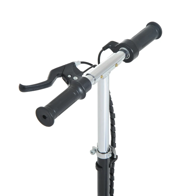 HOMCOM Trotinete Elétrica para Crianças Trotinete Dobrável Bateria 120W Guiador Ajustável Velocidad Máxima de 10km/h e Freio de Pé 78x37x99 cm Azul