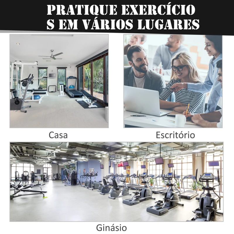 HOMCOM Suporte para Barra de Pesos Prateleira Ajustável de 12 Níveis Barra de Levantamento Pesos Academia Max. 150kg Aço 52x48x108-163cm Branco