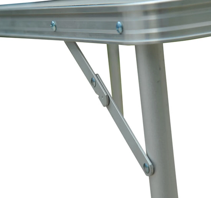 Outsunny Mesa de Campismo Dobrável Convertível em Mala com Altura Ajustável para Piquenique 120x60-54-70cm Prata
