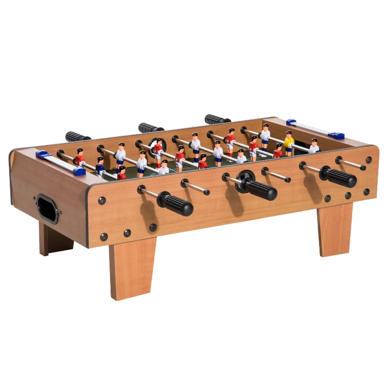 HOMCOM Jogo de mesa de futebol de madeira para crianças +3 anos e adultos - 69x37x24cm