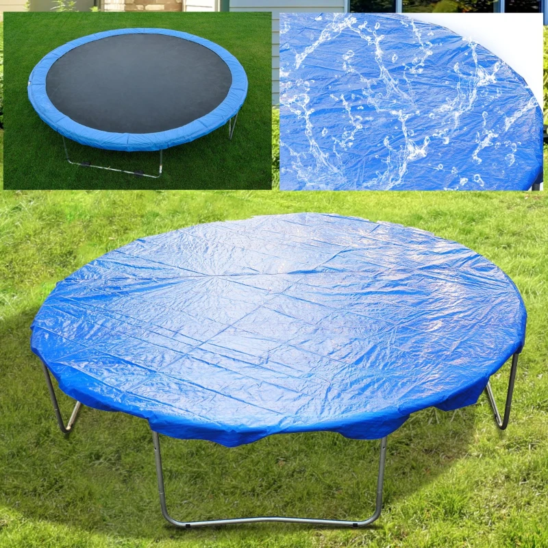 HOMCOM Capa Protetora Impermeável para Cama Elástica Ø244cm Trampolins Azul