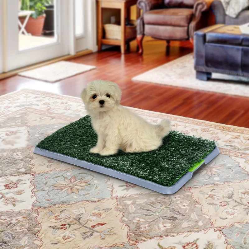 HOMCOM Sanita de Tabuleiro de Plástico Verde e Cinzento 43 x 68 x 3 cm