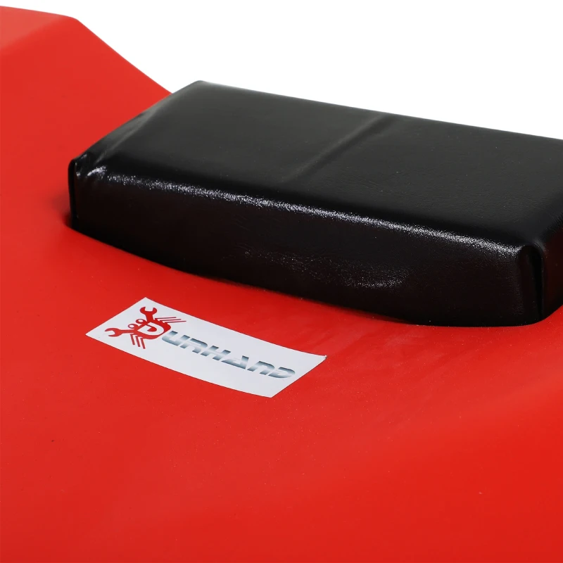 DURHAND Maca de oficina com rodas Plataforma de trabalho mecânico Creeper Maca Mecânica Fácil de limpar com bandejas laterais 100x48x12cm