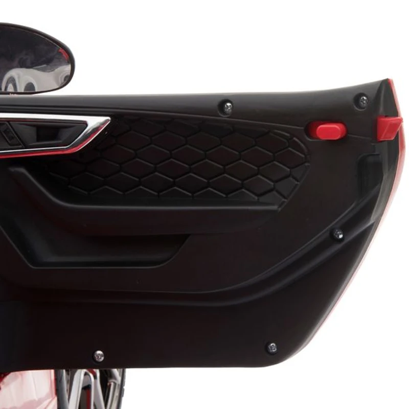 HOMCOM Jaguar F-Type SVR Carro de brinquedo elétrico para crianças acima de 3 anos com controle remoto com música e luzes  6V Carga 25kg 110x65x48cm  Vermelho