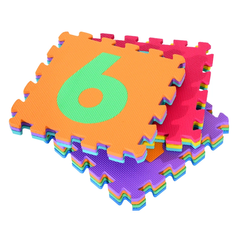 HOMCOM Tapete Puzzle Espuma EVA 0.93 m2 Cores Variadas