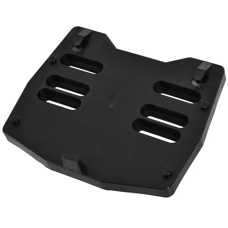 HOMCOM Mala para Motocicleta Mala para Mota Capacidade de 43L com Fechadura e 2 Chaves 55,5x41x27,5 cm Preto e Vermelho