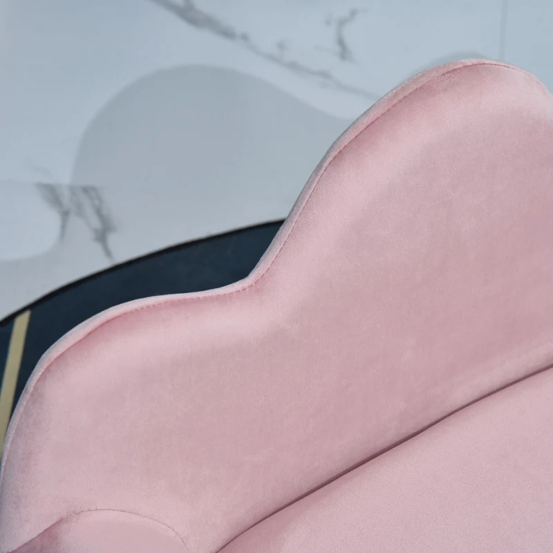 PawHut Sofá para Animais de estimação Pequenos Encosto em forma de ondas 63x43x40 cm Rosa