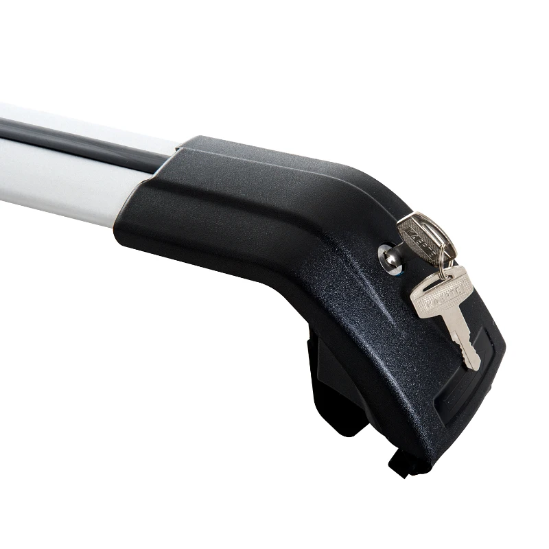 HomCom Conjunto de Barras de Tejadilho para Carro tipo Porta-Bagagens de Tejadilho de Alumínio com Fecho Adequado para 107,5-117cm