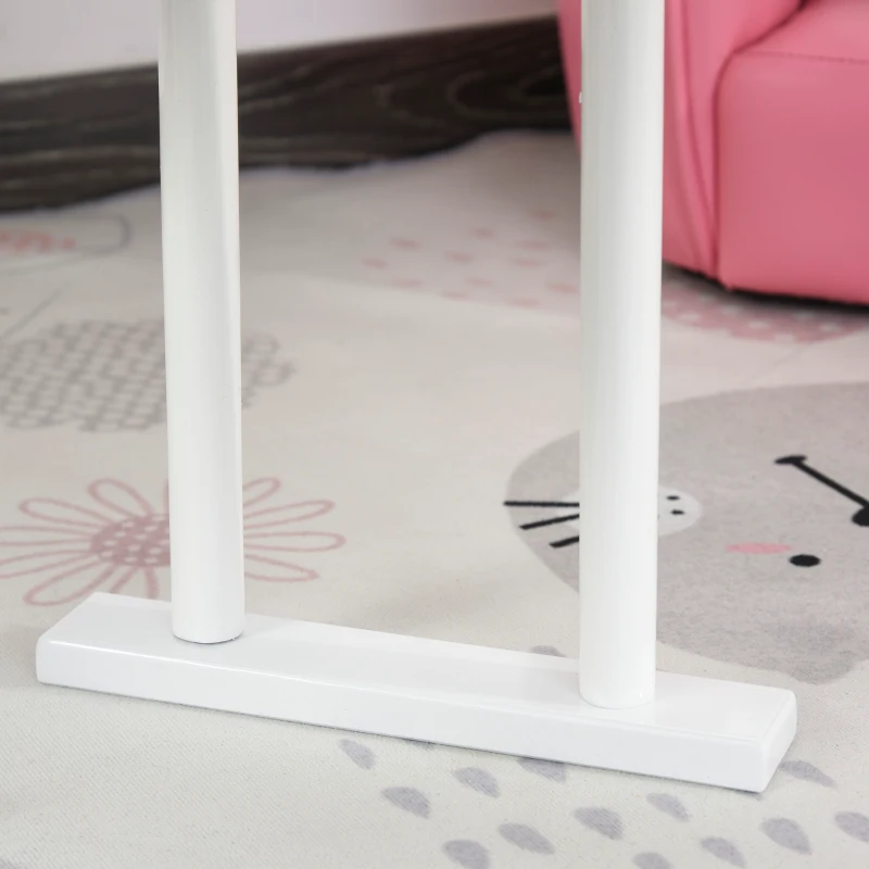 HOMCOM Piano de Cauda Infantil com 30 Teclas Banco Suporte de Partituras Piano para Crianças de MDF Instrumento Musical Educativo 52x50x49cm Branco