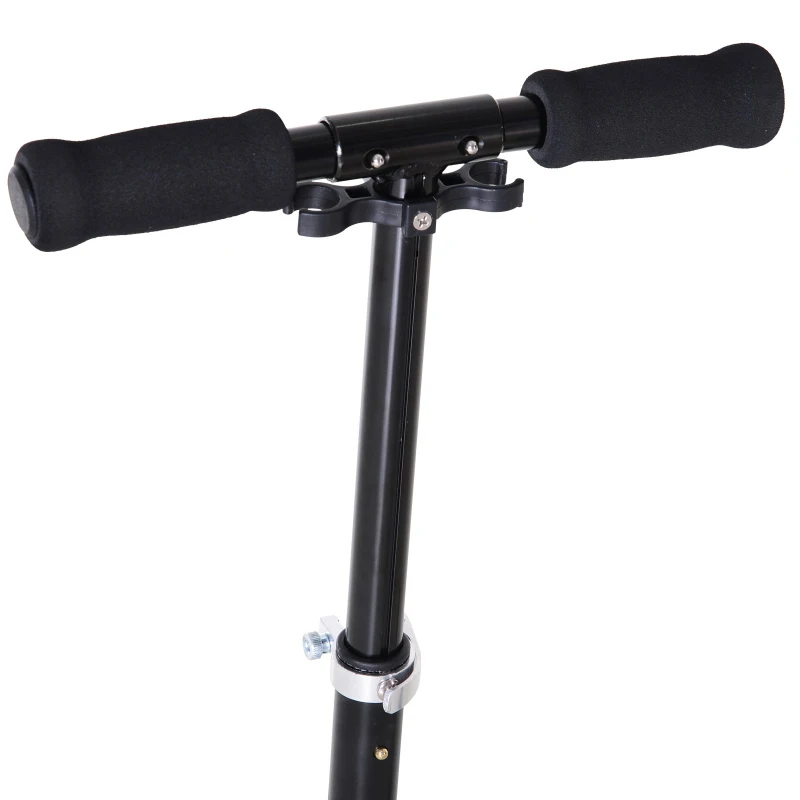 HOMCOM Trotinete Dobrável  para Adultos e Crianças (acima de 14 anos)  com Freio Rodas Grandes Guiador Altura Ajustável 86/92 / 98cm  Carga 100kg