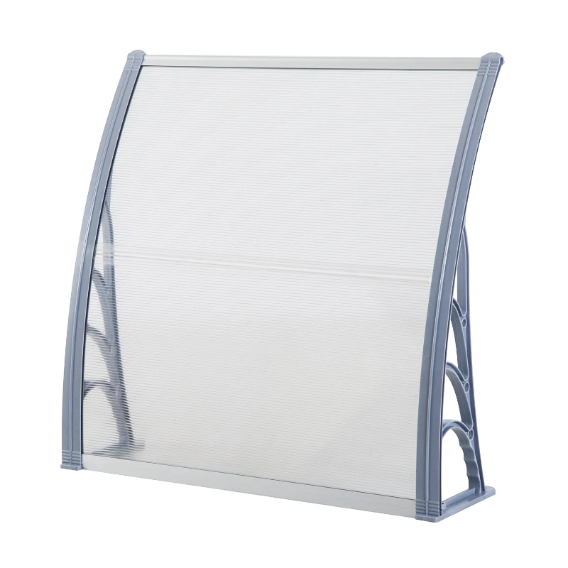 Outsunny Alpendre para Portas e Janelas com Proteção contra Sol e Chuva - 150 x 100 x 28 cm