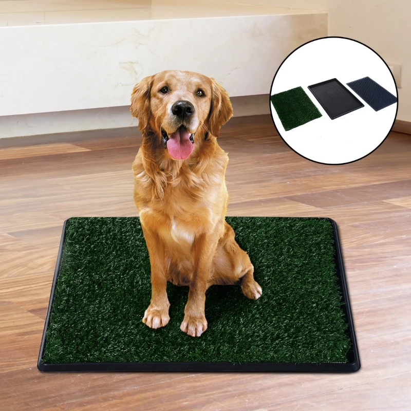 PawHut Tapete para Cães Preto Verde PP PE PS 51 x 76 x 3 cm