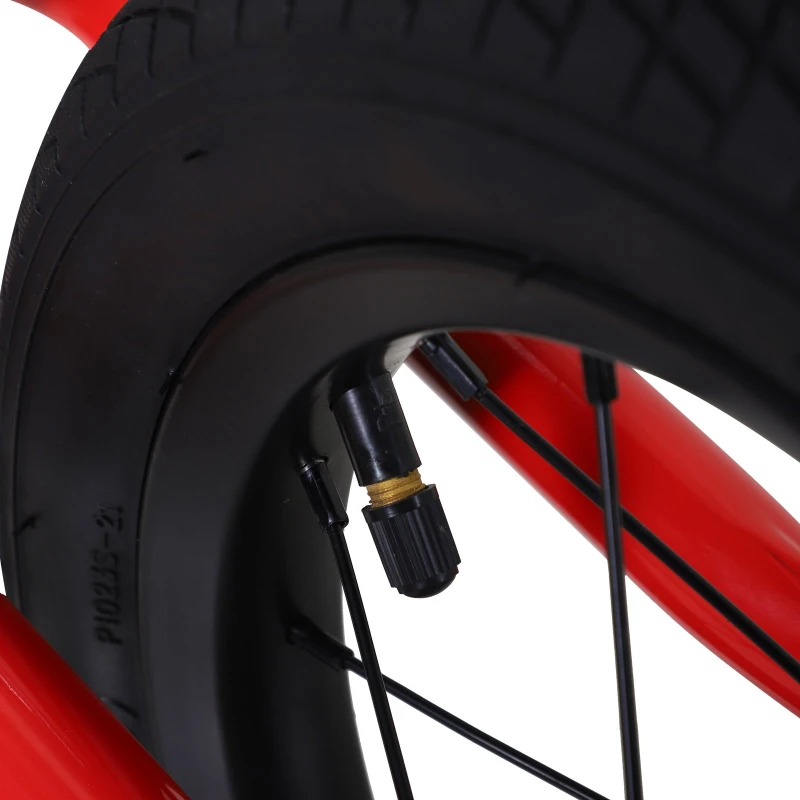 HOMCOM Bicicleta sem pedais Altura do assento ajustável 31-45cm para crianças acima de 2 anos Vermelho