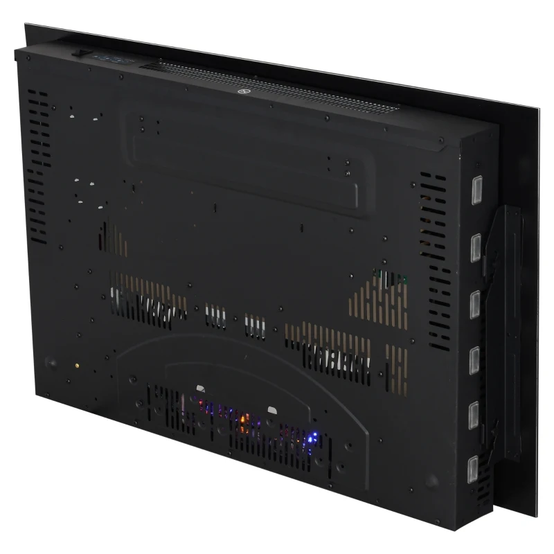 HOMCOM Lareira Eléctrica de Parede 1000/2000W Comando a Distância 90x9.5x56cm