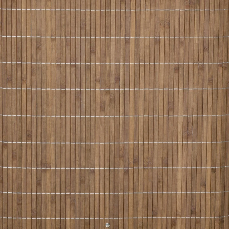 HOMCOM Cesto de Roupa de Bambú Capacidade de 100L Cesta para Roupa Suja Retangular com Tampa Removível Bolsa com 2 Compartimentos 52x32x63cm Marrom