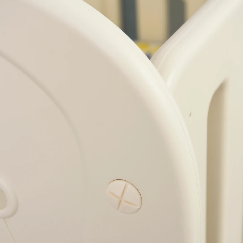 HOMCOM Berço para bebê 0-3 anos ajustável em 2 alturas conversível em balanço carga 25kg 107x70x100 cm bege