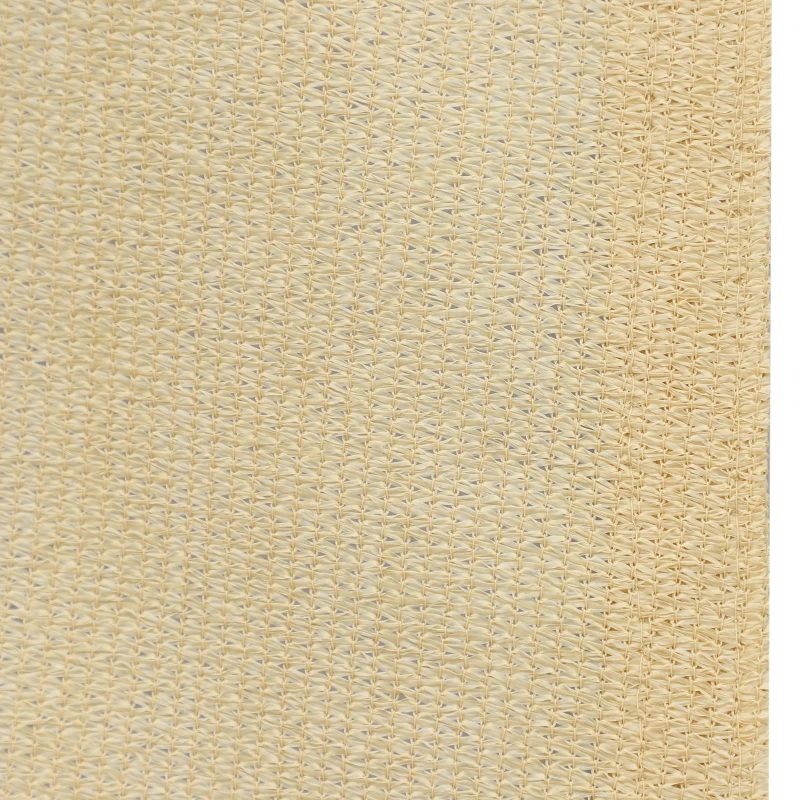 Outsunny Toldo vela Triangular de Polietileno HDPE 185 g / m² Aço para jardim varanda 5x5x5m cor areia