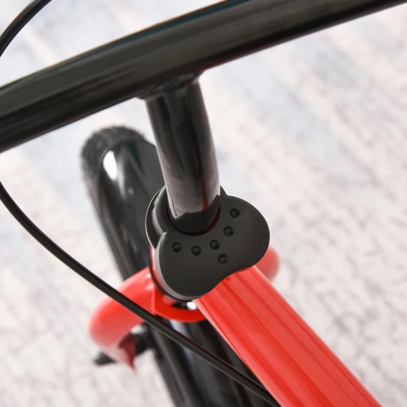 HOMCOM Bicicleta sem Pedais com Altura Ajustável Pneus de Borracha Insufláveis Assento Acolchoado 86x43x60 cm Vermelho