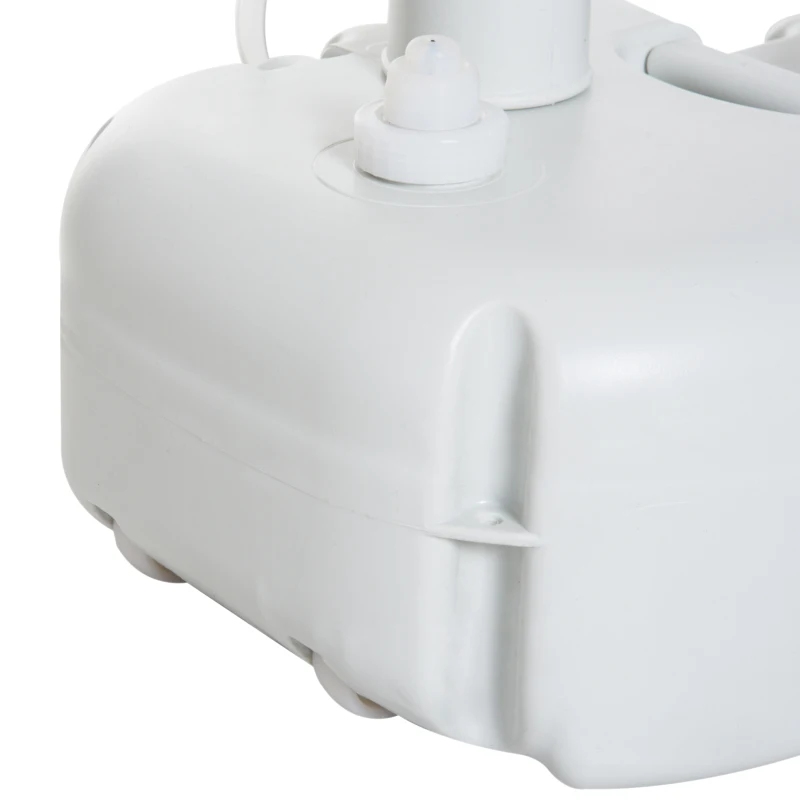 Outsunny Lavatório Portátil para Campismo com Depósito de Recuperação de Água e Dispensador de Sabão 83x50x103 cm Cinza Claro