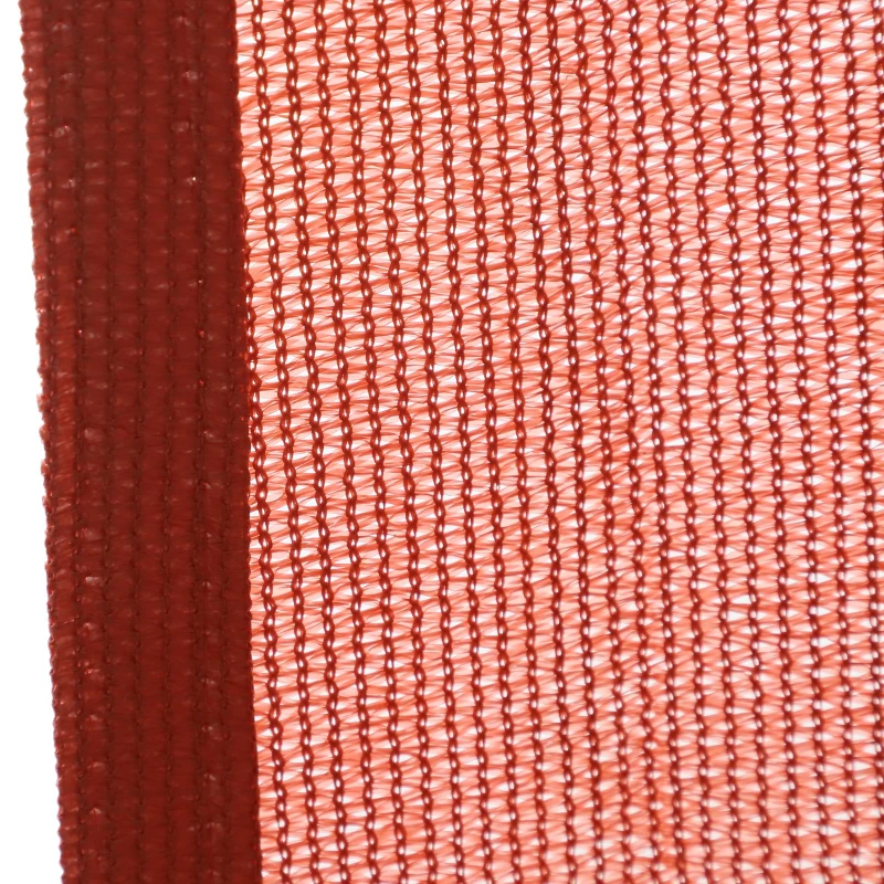 Outsunny Toldo Vela Quadrado 4x6m Proteção UV Poliéster para Patio Terraço Jardím  Vermelho