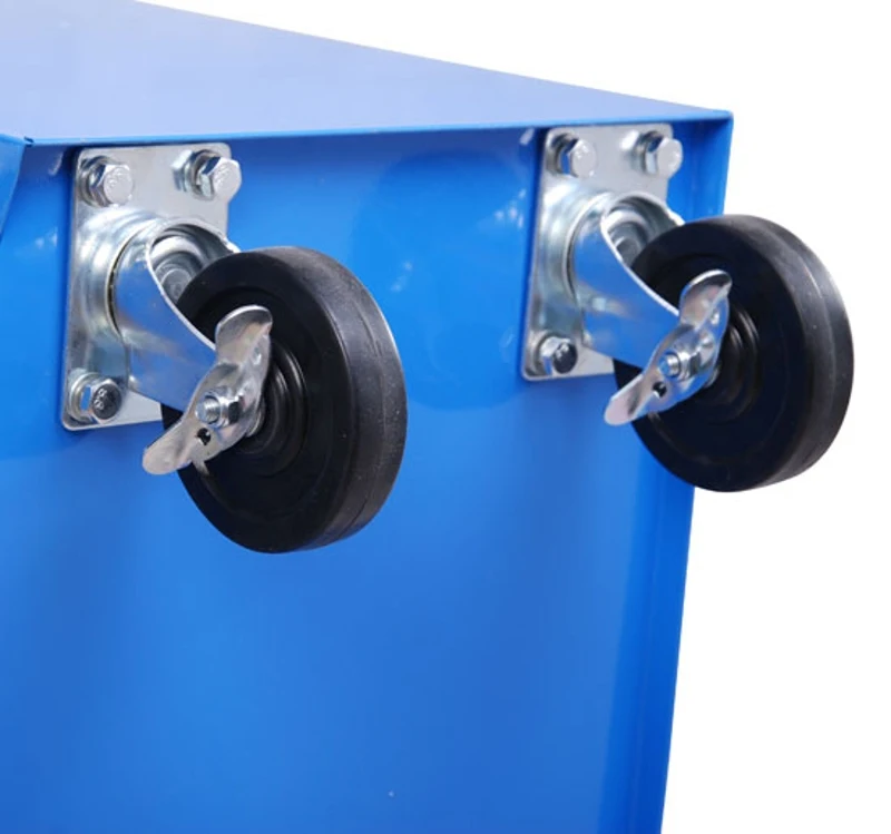 HOMCOM Carrinho de Ferramentas para Oficina com Rodas e 5 Gavetas Fechadura e Alça Lateral 67,5x33x77 cm Vermelho