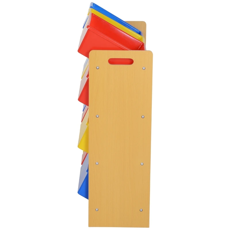 HOMCOM Organizador de brinquedos infantil de 3 níveis 12 caixas amplo espaço de armazenamento para Quarto 86x26.5x78cm