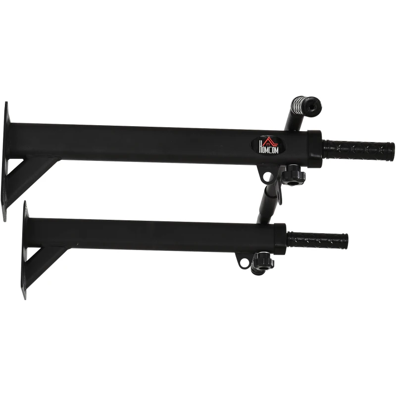 HOMCOM Barra de Elevações para Parede Treinamento Muscular Pull Up para Casa Carga Máxima 150kg 93,5x65x17 cm Preto