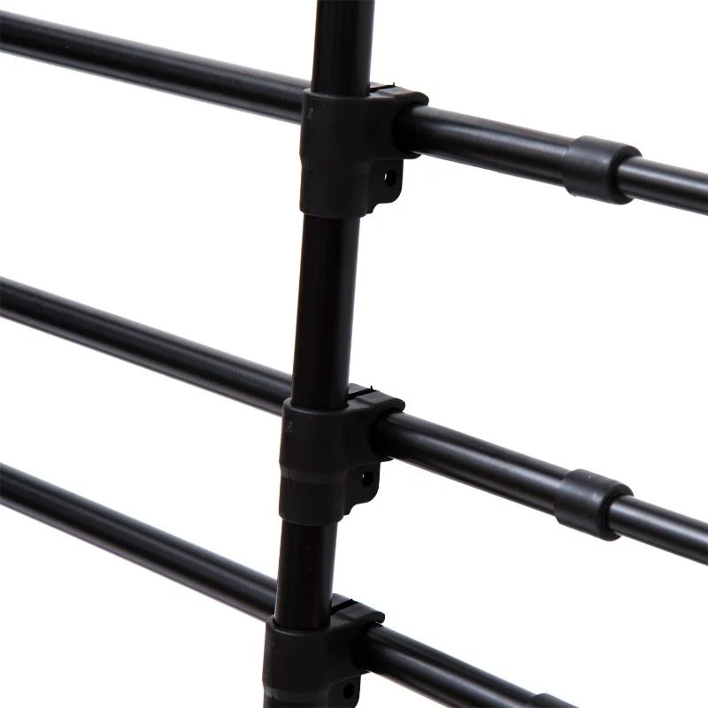 PawHut Grade de Segurança de Carro para Cães Ajustável em Largura e Altura 85-150x60x110cm Grade Separadora para Porta Malas de Carro Universal Metal Preto