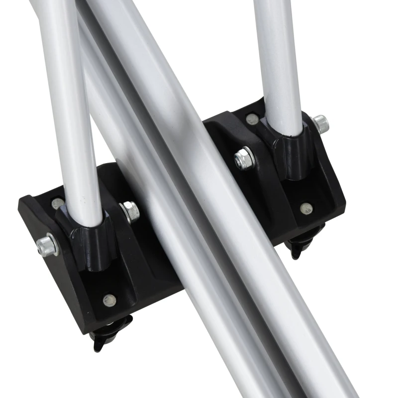 HOMCOM Portador de bicicleta do telhado Para carro com ajustável de 0-180 graus 132x21x66 cm