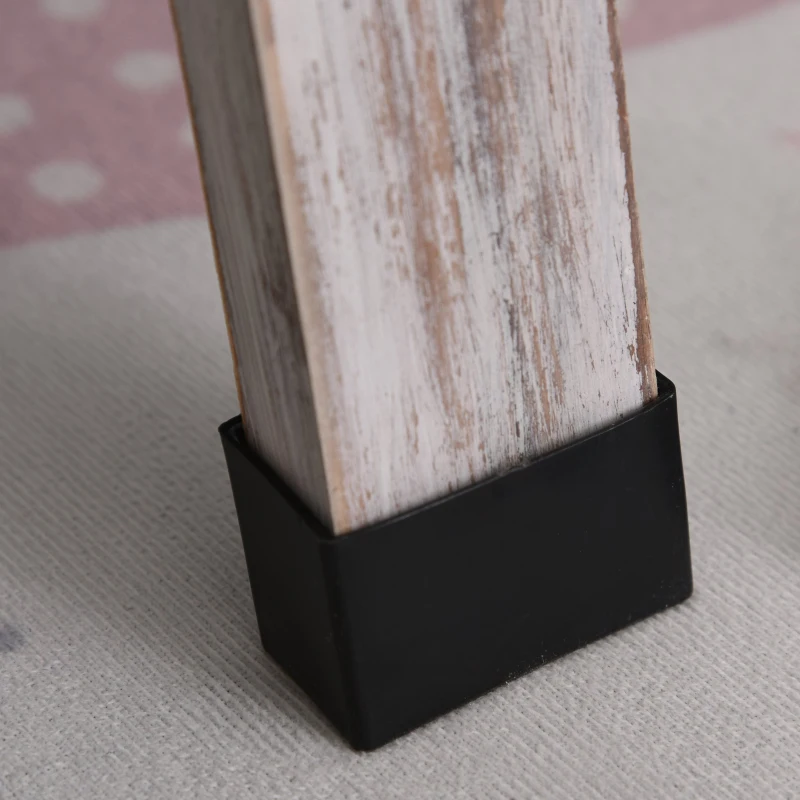 Vinsetto Painel publicitario Magnético Dobrável com Dupla Face cavalete de Madeira com Apagador 2 Imás e 5 Gizes 51x58x98,5cm Preto e Madeira