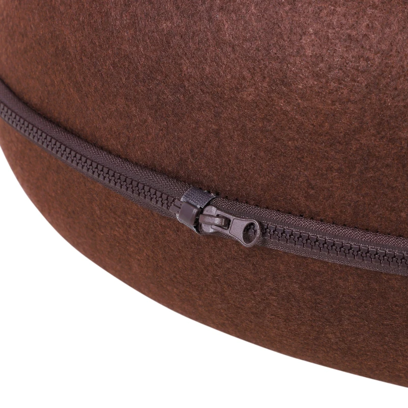 PawHut Caverna de gato em forma de concha Semi-Fechado casa para animais de estimação desmontavel   Feltro 47x38x24cm