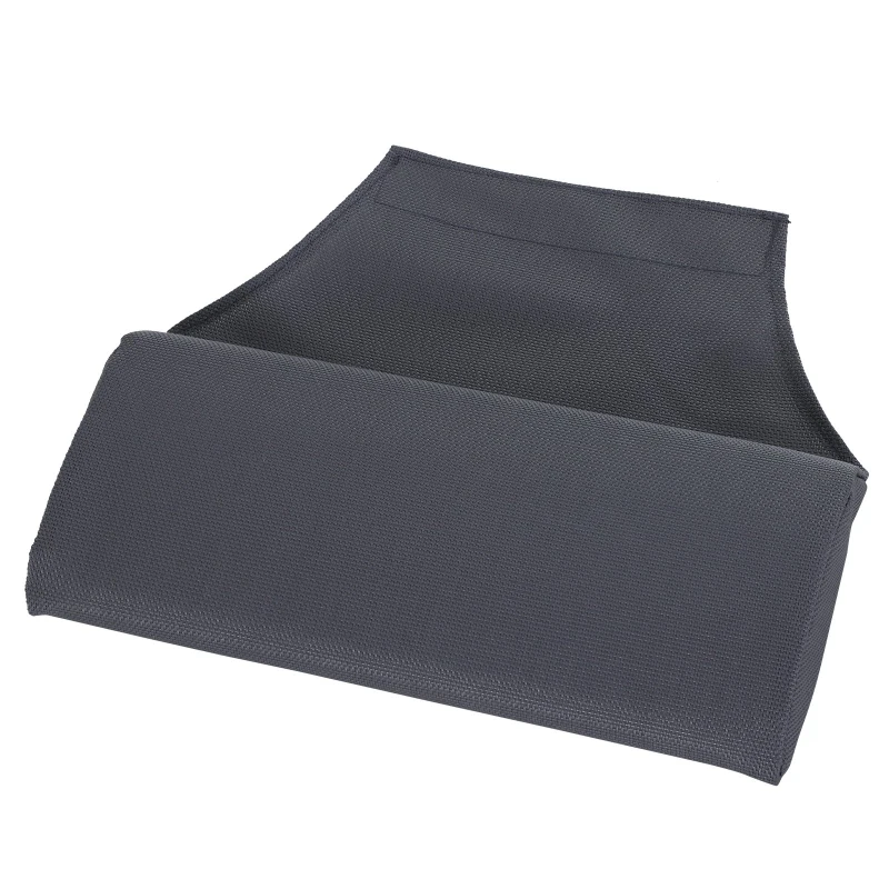 Outsunny Conjunto de 2 Espreguiçadeiras Dobráveis com Encosto Reclinável em 5 Posições e Apoio para a Cabeça Acolchoado 96,5x58x91,5cm Cinza Escuro