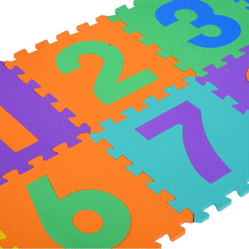 HOMCOM Tapete Puzzle Espuma EVA 0.93 m2 Cores Variadas