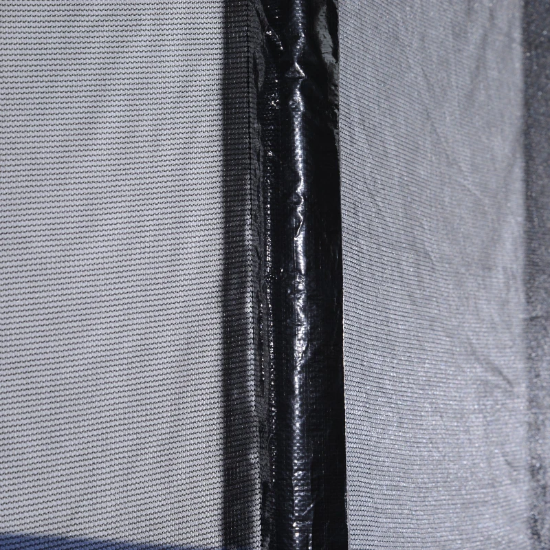 HOMCOM Trampolim de Jardim Φ244cm Trampolim para Crianças e Adultos cm Rede de Segurança Cobertura nas Bordas e Escada para Exterior Azul