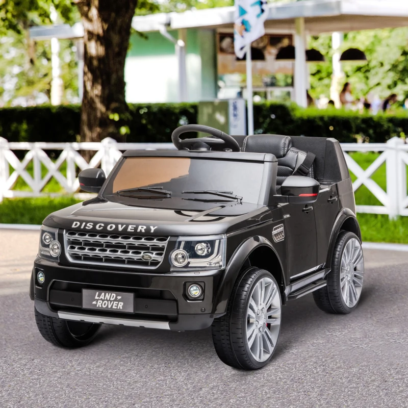 HOMCOM Carro Elétrico para Crianças de 3-6 Anos com Licença de  Land Rover Controle Remoto 102,5x69x55,4 cm Preto