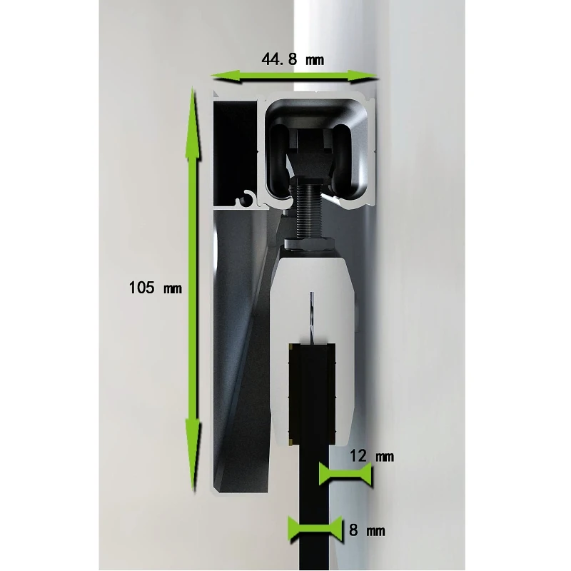 HOMCOM Porta de Correr Portas de Interior 75x210 cm transparente