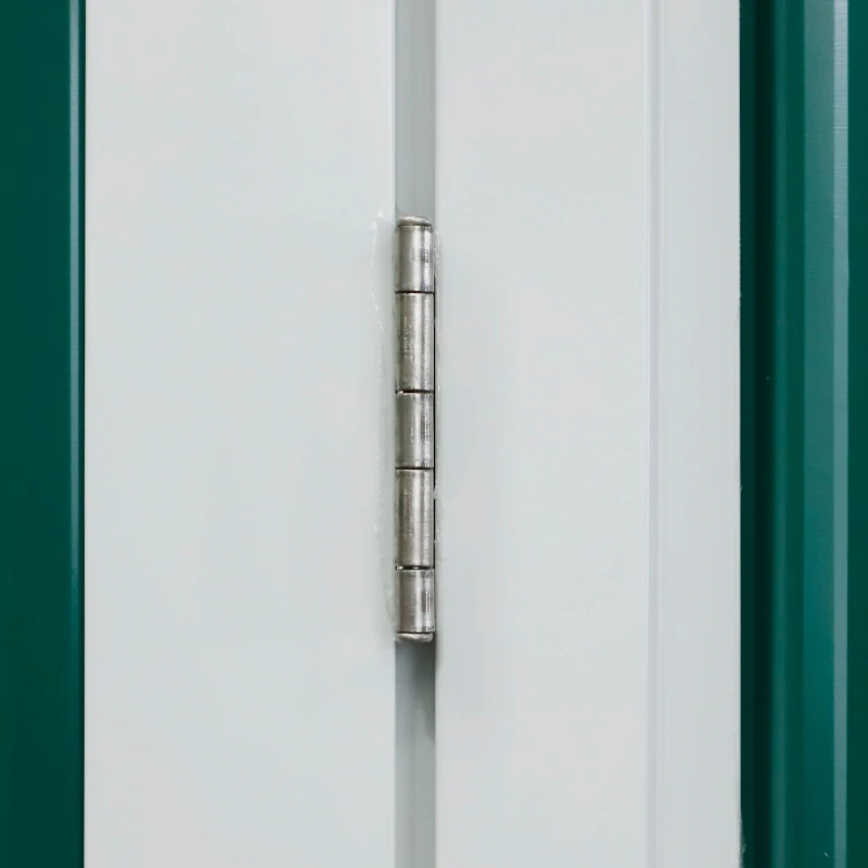 Outsunny Galpão de jardim com porta com trava 143x89x186cm