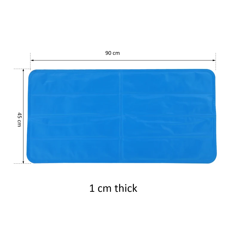 PawHut Tapete refrescante para animais de estimação por 2 a 6 horas 90x45x1cm azul