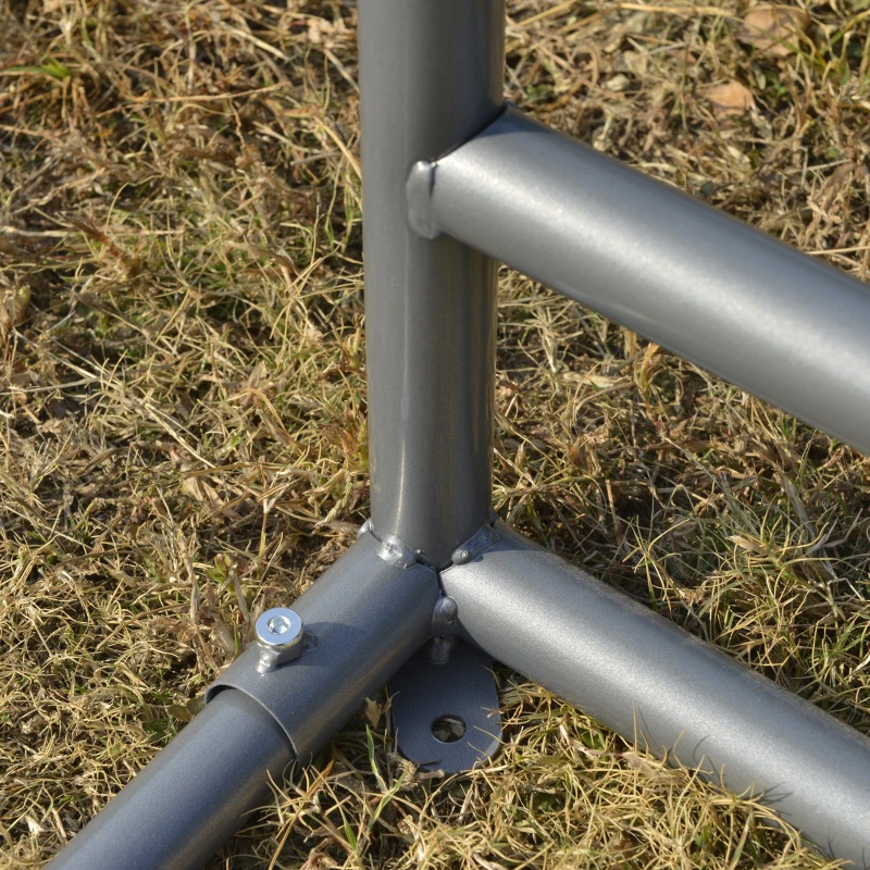 Outsunny Estufa de jardim 240x180x195 para o cultivo de vegetais com 2 portas enrolaveis Aço verde