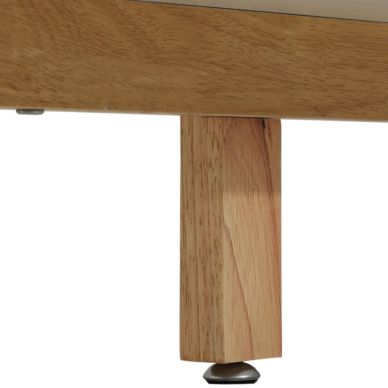 HOMCOM Móvel de TV para Televisores de até 65 Polegadas com 2 Armários Prateleiras Abertas e Puxador Oco 150x39x50 cm Branco e Madeira