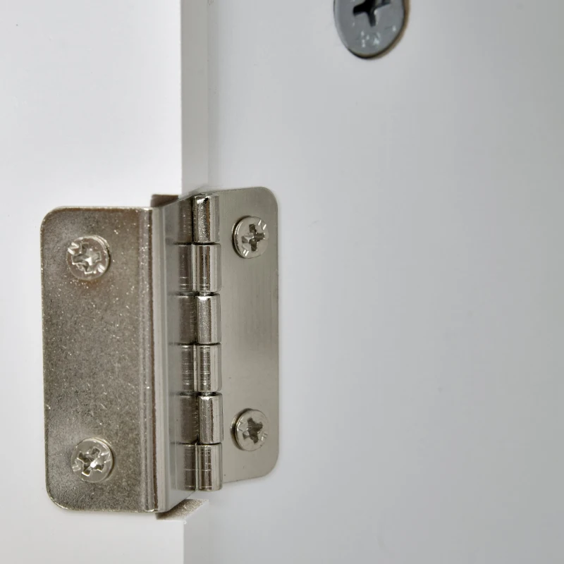 kleankin Gabinete de banheiro com grande espelho com prateleira ajustável interna e prateleiras abertas 60x18x63 cm Branco