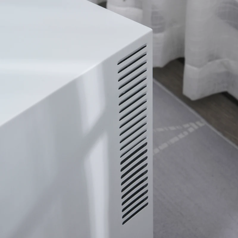 HOMCOM  Minigeladeira 50 L Prateleira removível Ajustável   LED Ruído Mínimo Eficiência energética A 43 x 48 x 51cm Branco