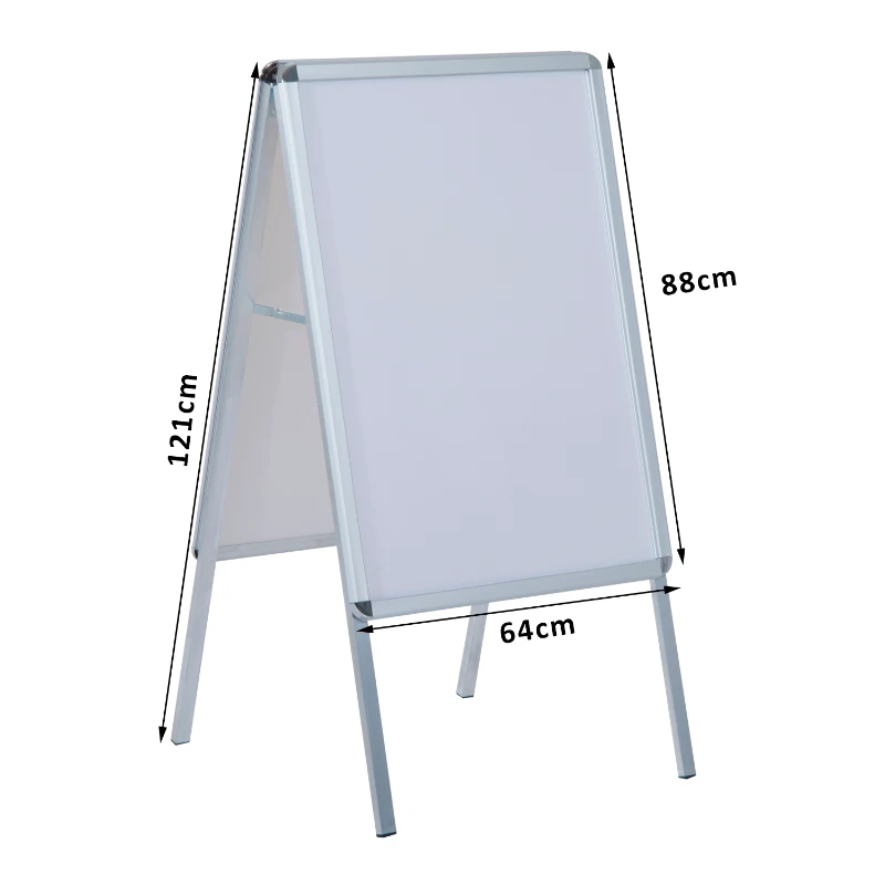 HOMCOM Painel de Publicidade DIN A1 para Folhetos de Escritório 64x8x121cm