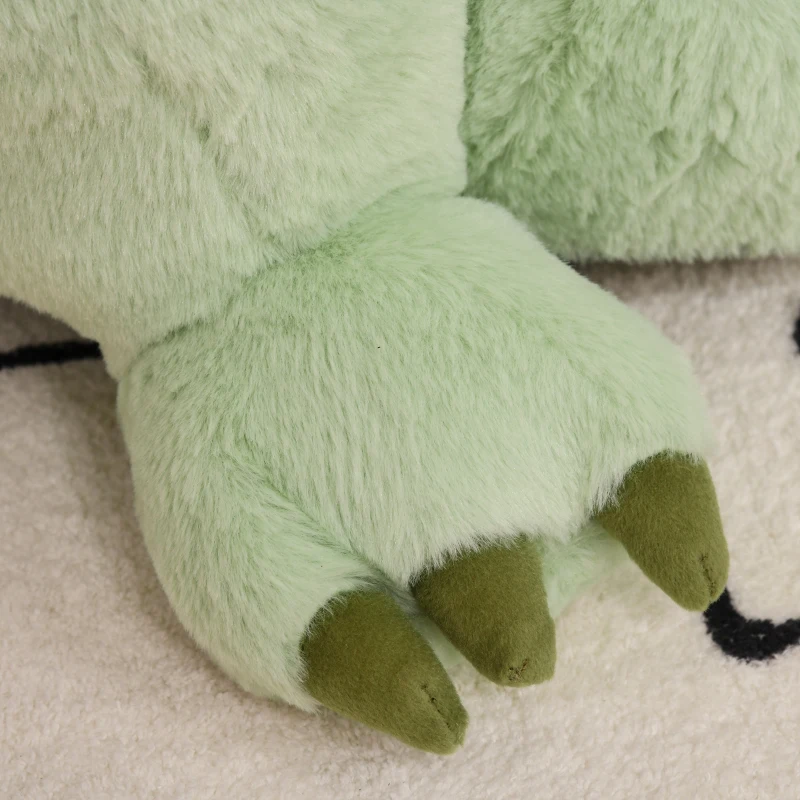 HOMCOM Sofá em forma de dinossauro para crianças acima de 18 meses com assento acolchoado  60x55x59cm Verde