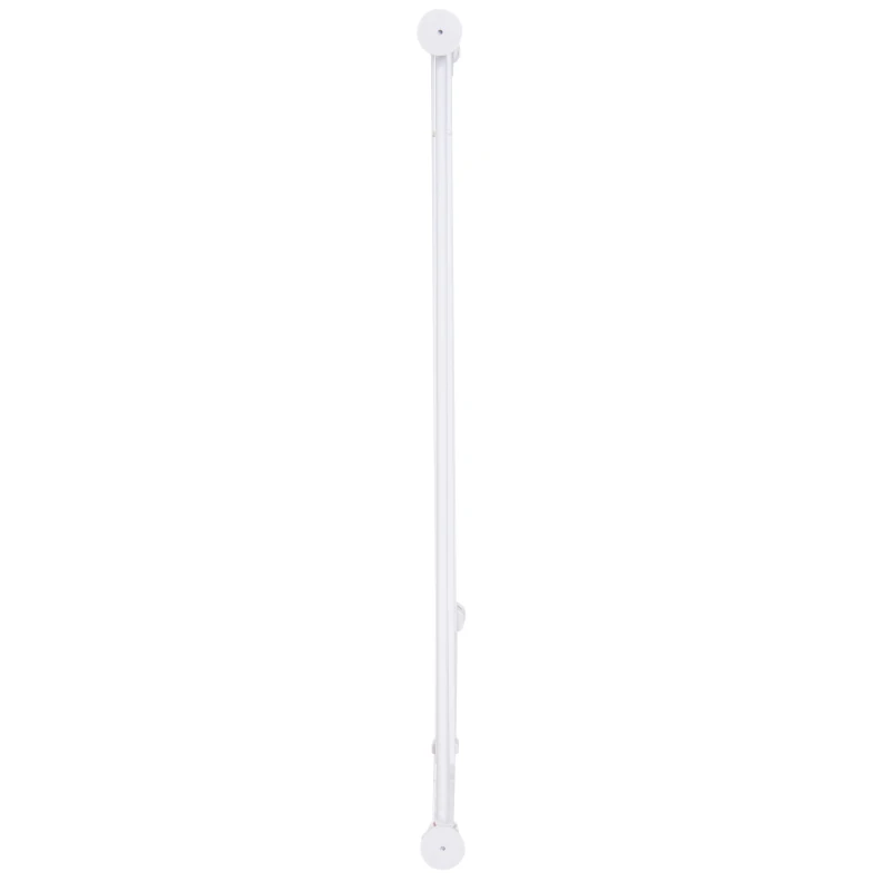 PawHut Barreira de Segurança para Animais de Estimação Extensível para Escadas e Portas Barreira de Segurança para Cães 76-107x76 cm Branco