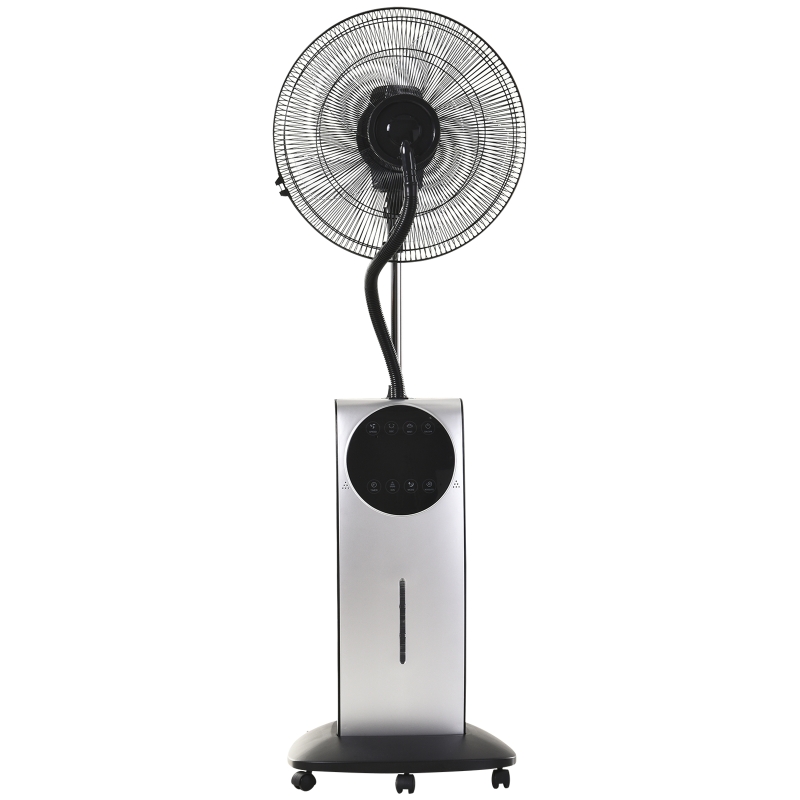 HOMCOM Ventilador Nebulizador de 3 potências Desligamento automático multidirecional